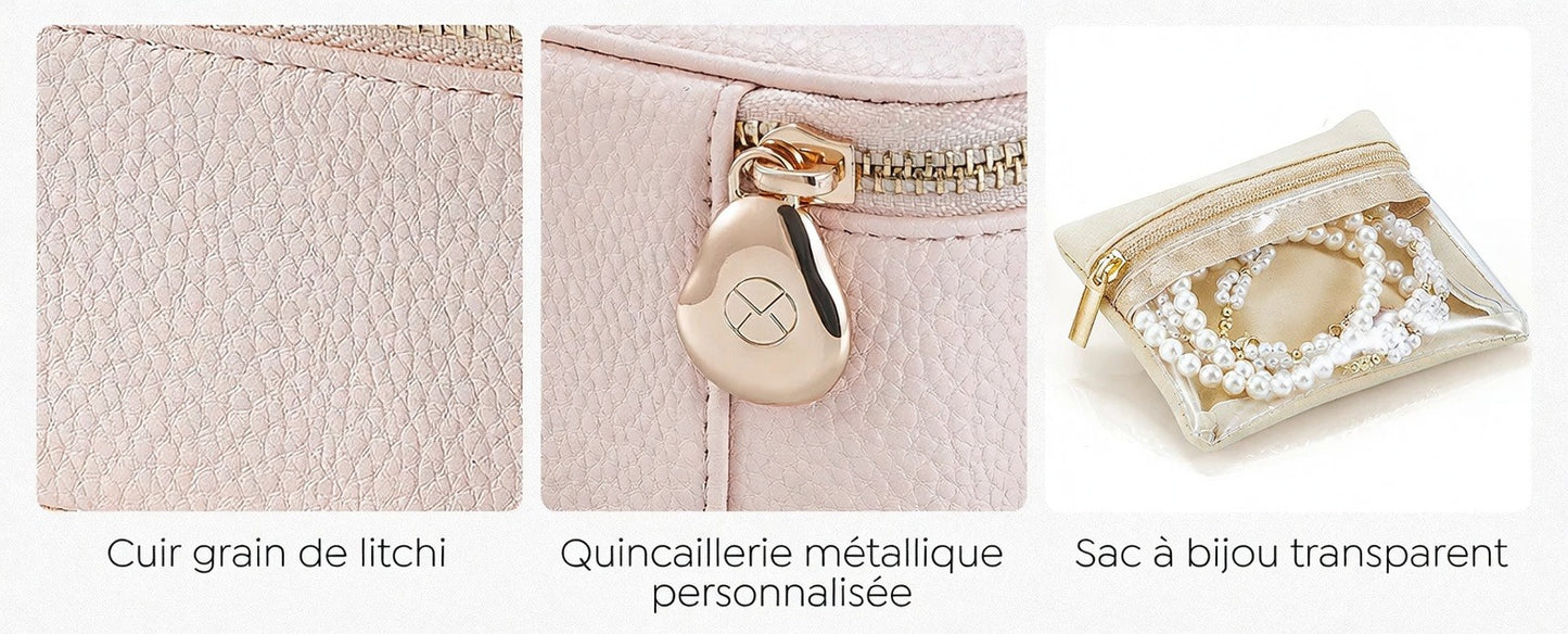 Paulina Écrin de voyage pour bijoux – 12 pochettes