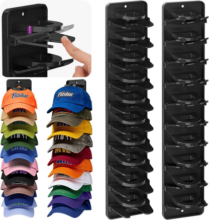 Casq’Up™ — Le rangement mural qui transforme vos casquettes en véritable collection.