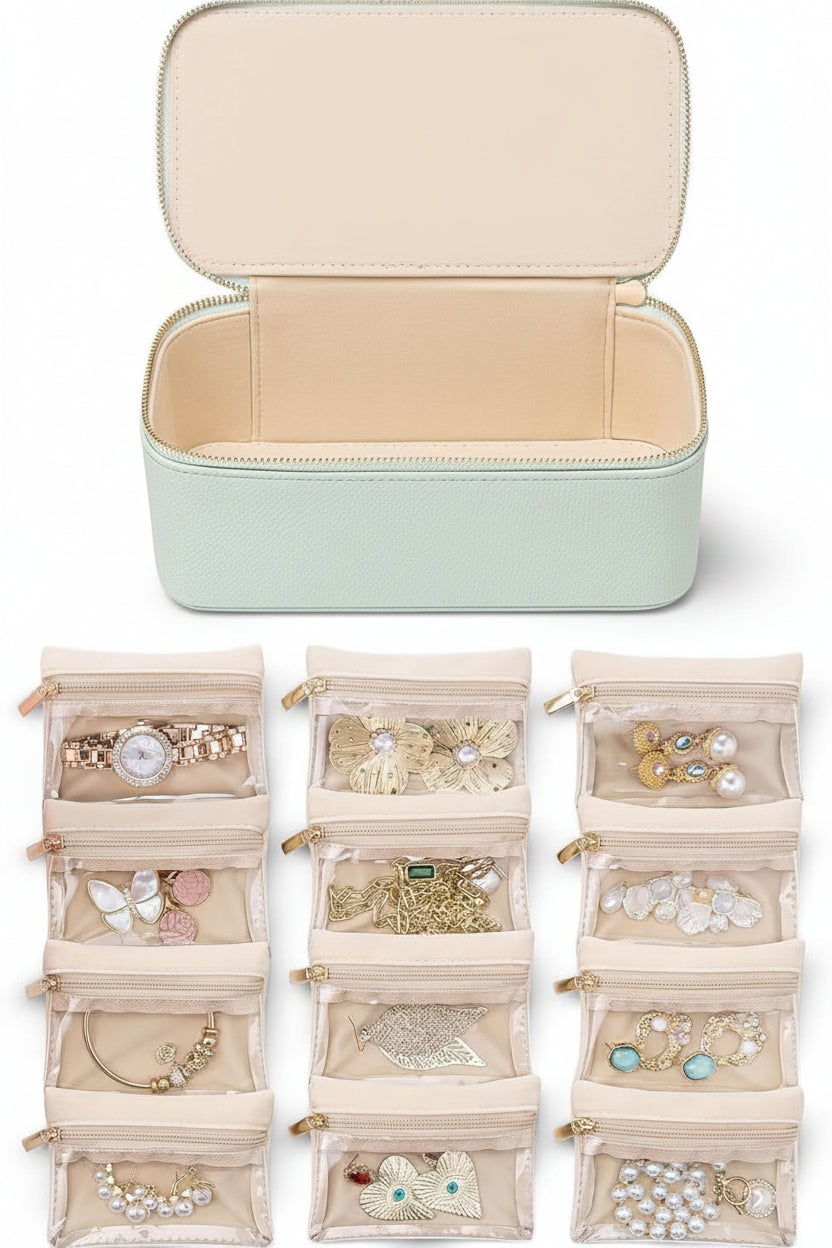 Paulina Écrin de voyage pour bijoux – 12 pochettes
