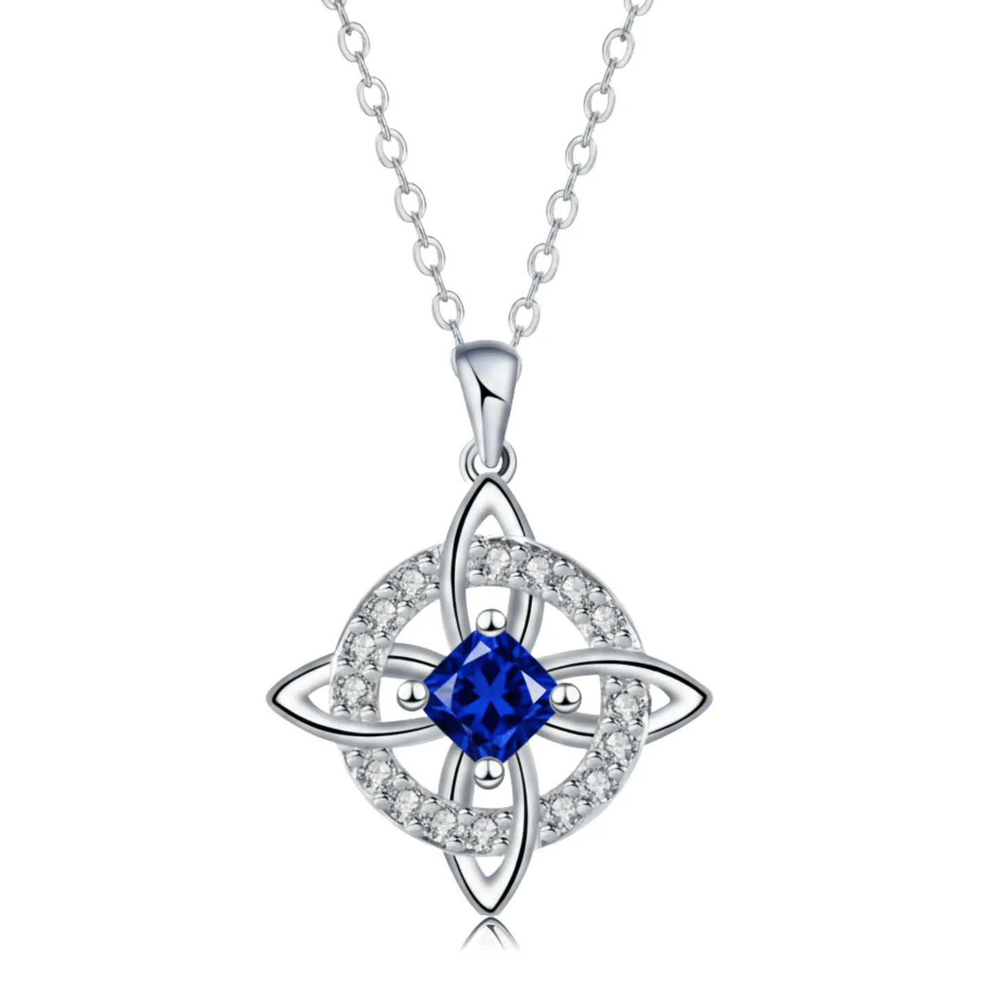 Collier Hécate – Nœud Mystique & Pierre de Naissance + Écrin à Bijoux Offert