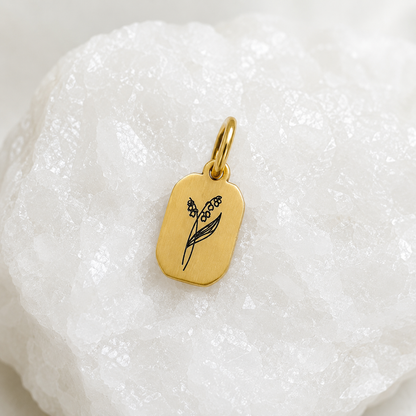 Fleur de naissance ~ collier personnalisé