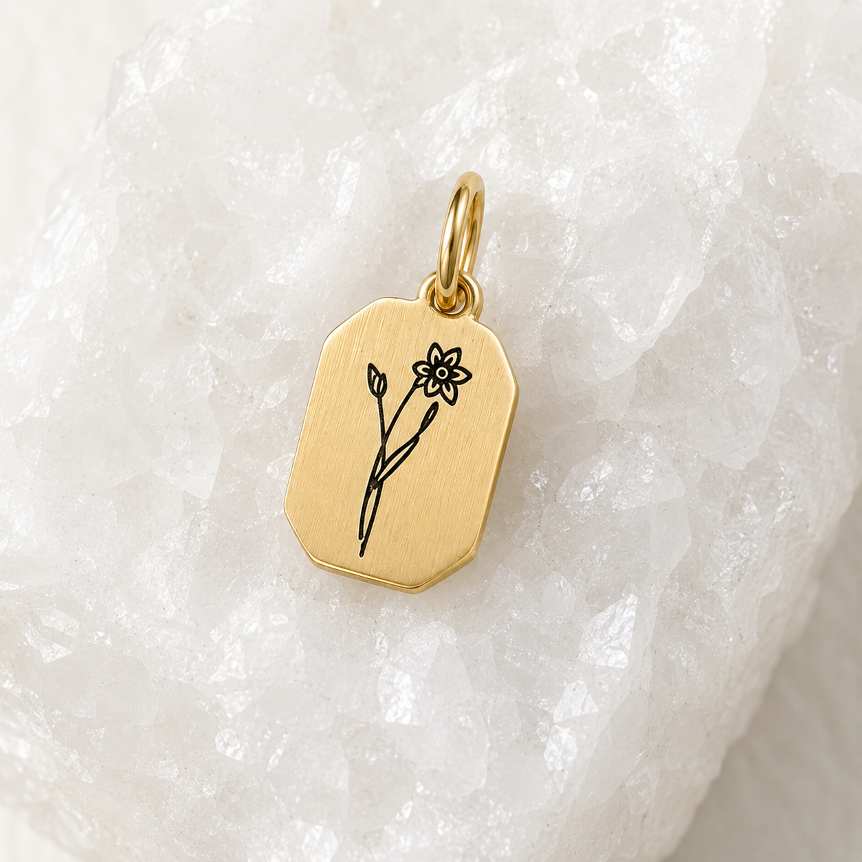 Fleur de naissance ~ collier personnalisé