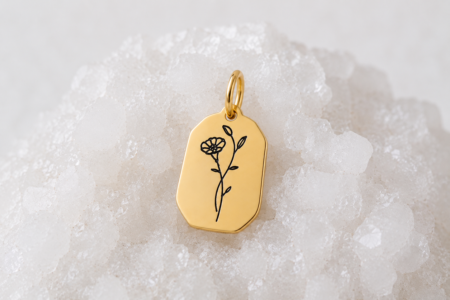 Fleur de naissance ~ collier personnalisé