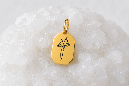 Fleur de naissance ~ collier personnalisé