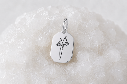 Fleur de naissance ~ collier personnalisé