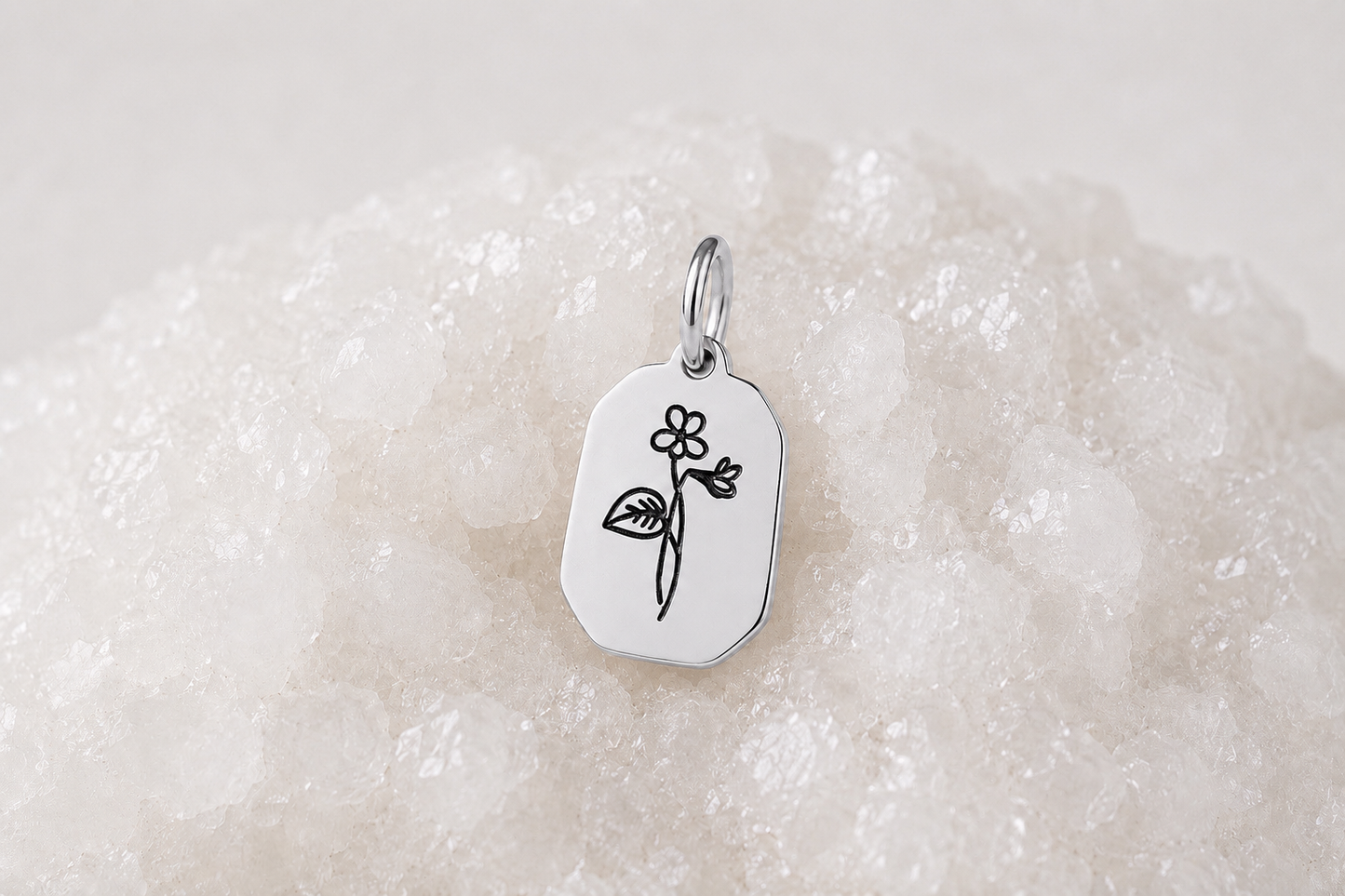 Fleur de naissance ~ collier personnalisé