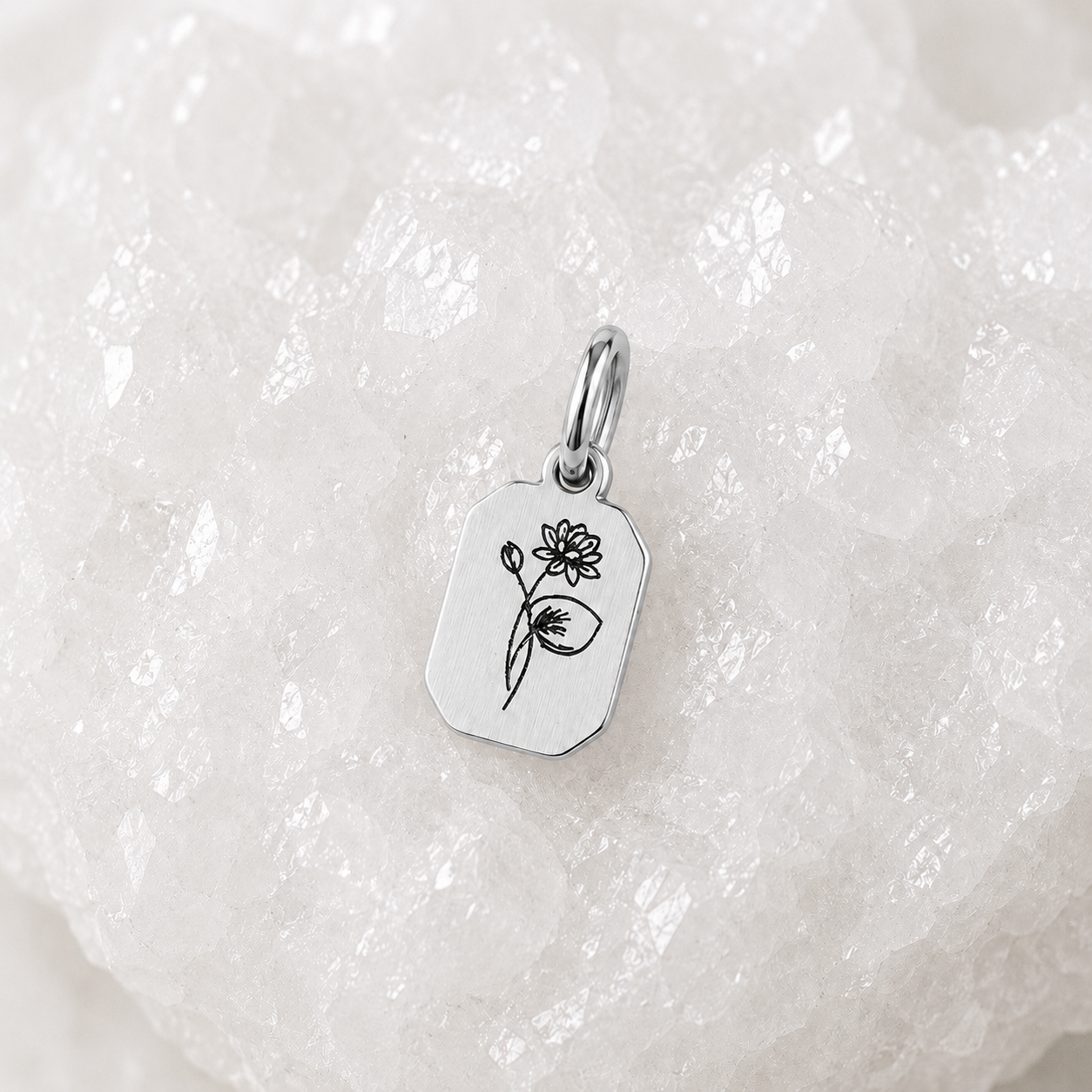 Fleur de naissance ~ collier personnalisé