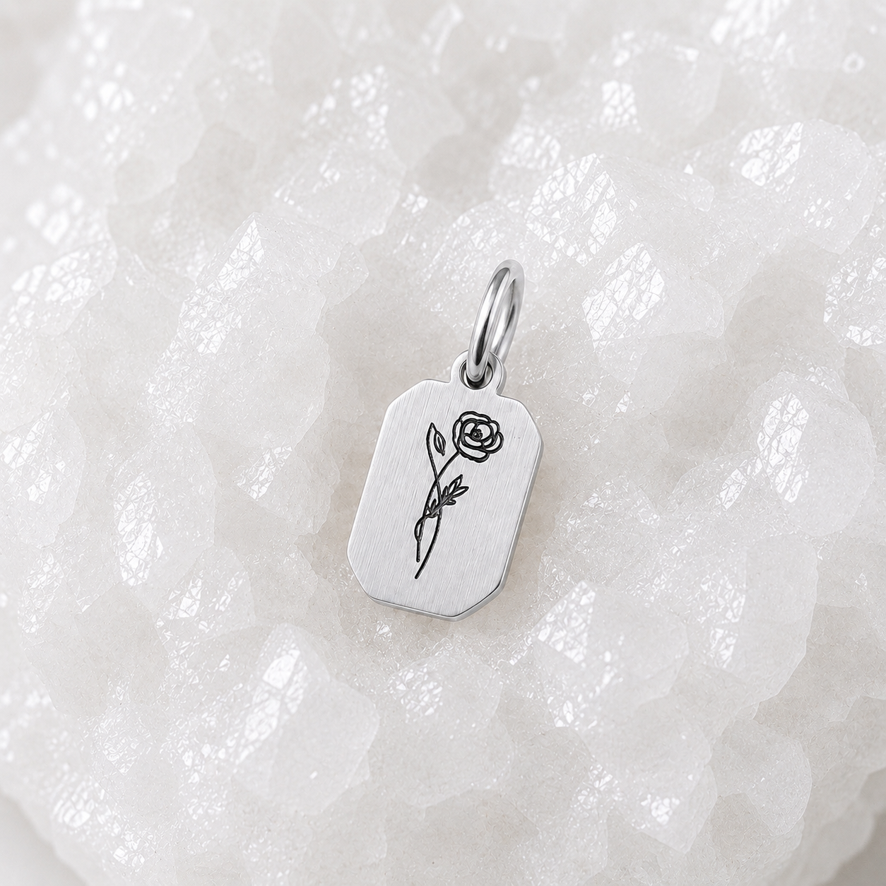 Fleur de naissance ~ collier personnalisé