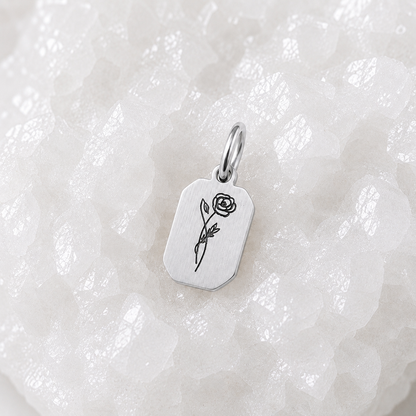 Fleur de naissance ~ collier personnalisé