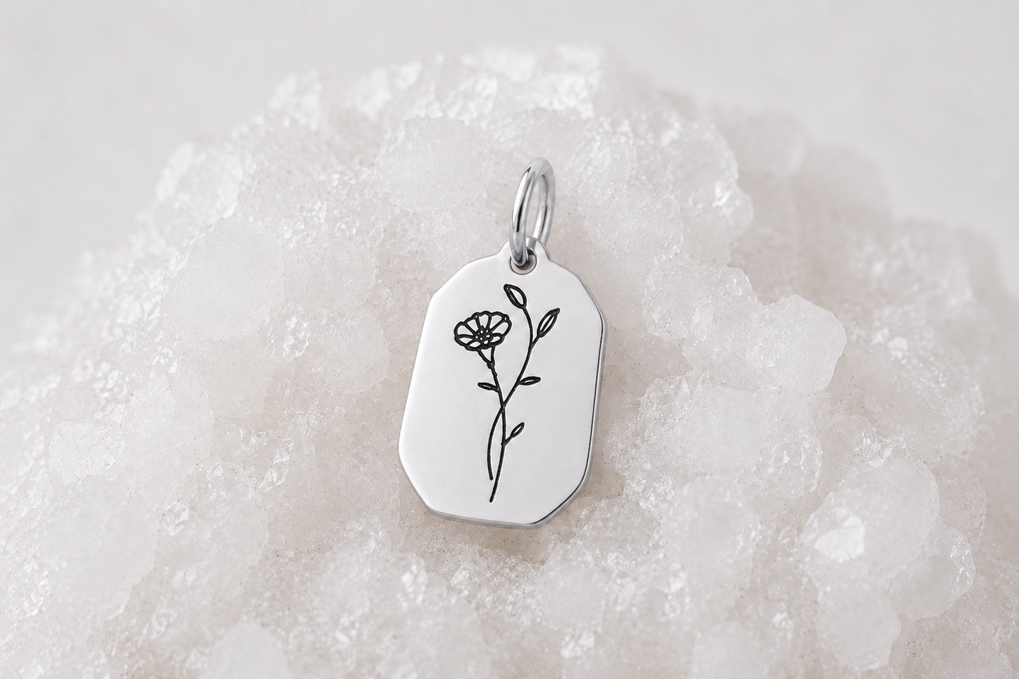 Fleur de naissance ~ collier personnalisé