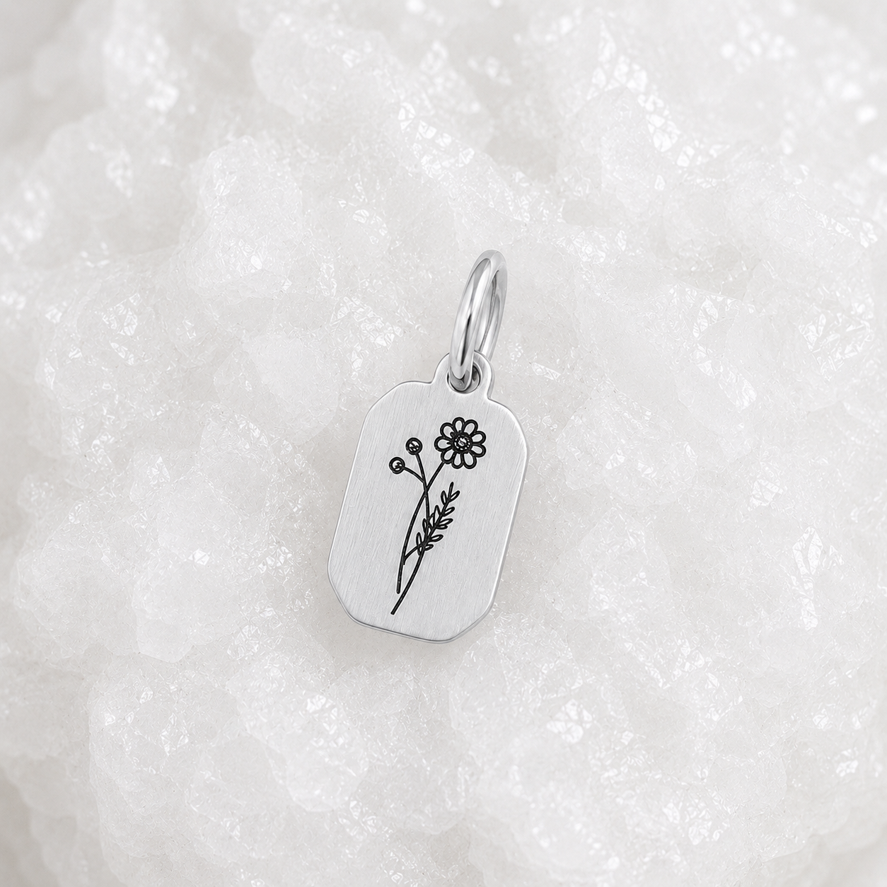 Fleur de naissance ~ collier personnalisé