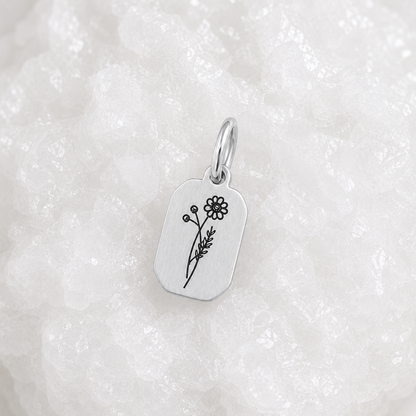 Fleur de naissance ~ collier personnalisé