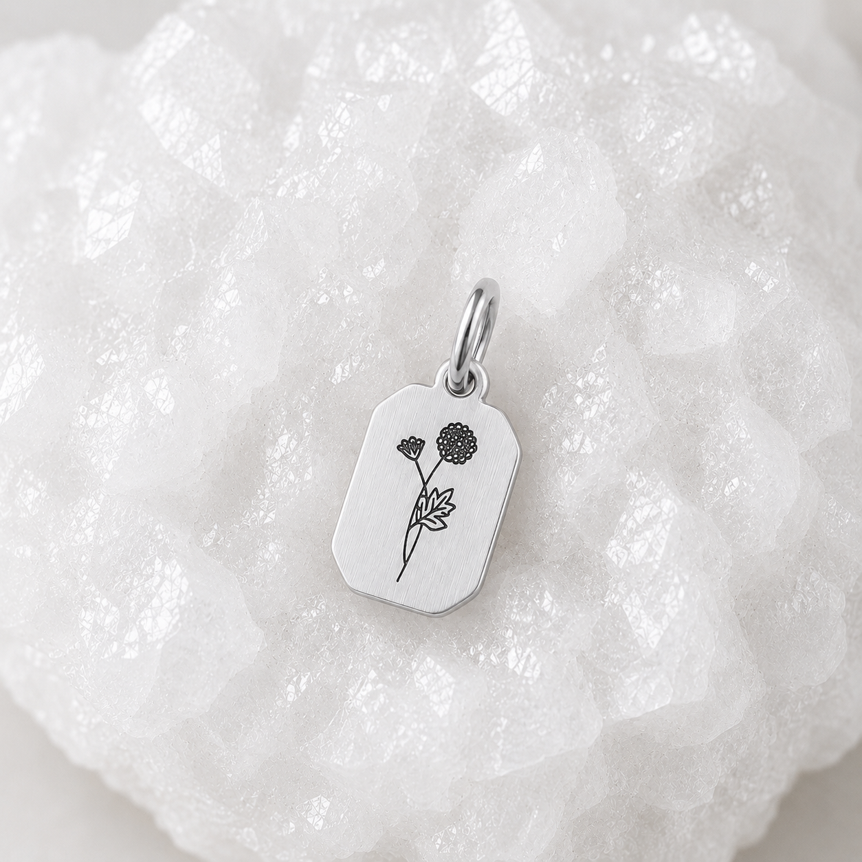 Fleur de naissance ~ collier personnalisé