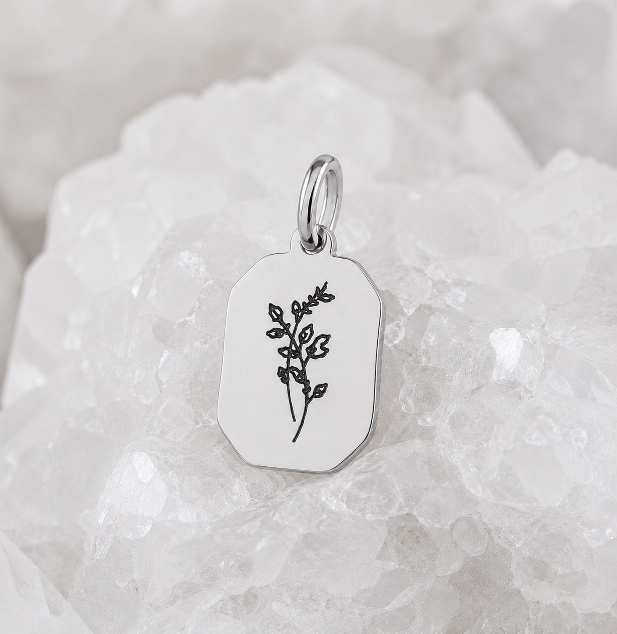 Fleur de naissance ~ collier personnalisé