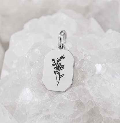 Fleur de naissance ~ collier personnalisé