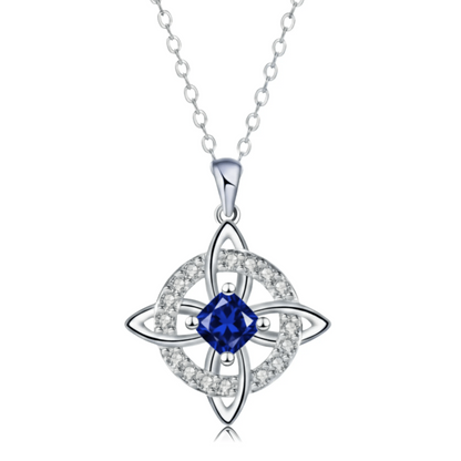 Collier Hécate – Nœud Mystique & Pierre de Naissance + Écrin à Bijoux Offert