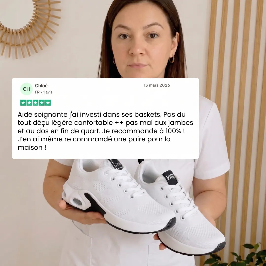 DouceFoulée™ - Baskets Ultra Confort pour Femmes Actives ( infirmières, aide-soignantes, mamans..)