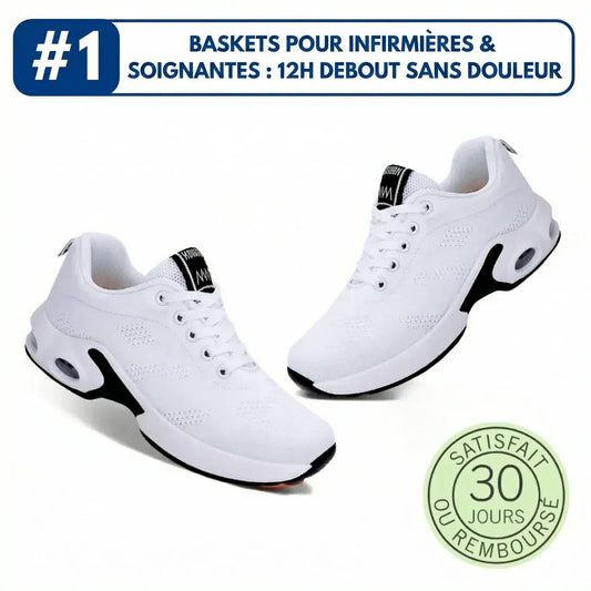 DouceFoulée™ - Baskets Ultra Confort pour Femmes Actives ( infirmières, aide-soignantes, mamans..)