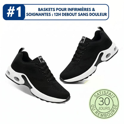 DouceFoulée™ - Baskets Ultra Confort pour Femmes Actives ( infirmières, aide-soignantes, mamans..)