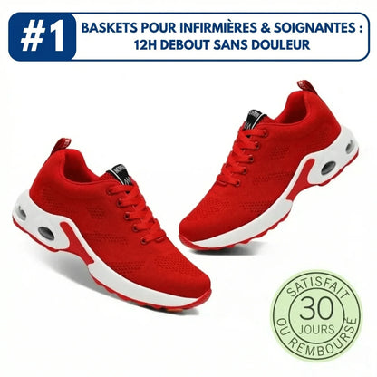 DouceFoulée™ - Baskets Ultra Confort pour Femmes Actives ( infirmières, aide-soignantes, mamans..)